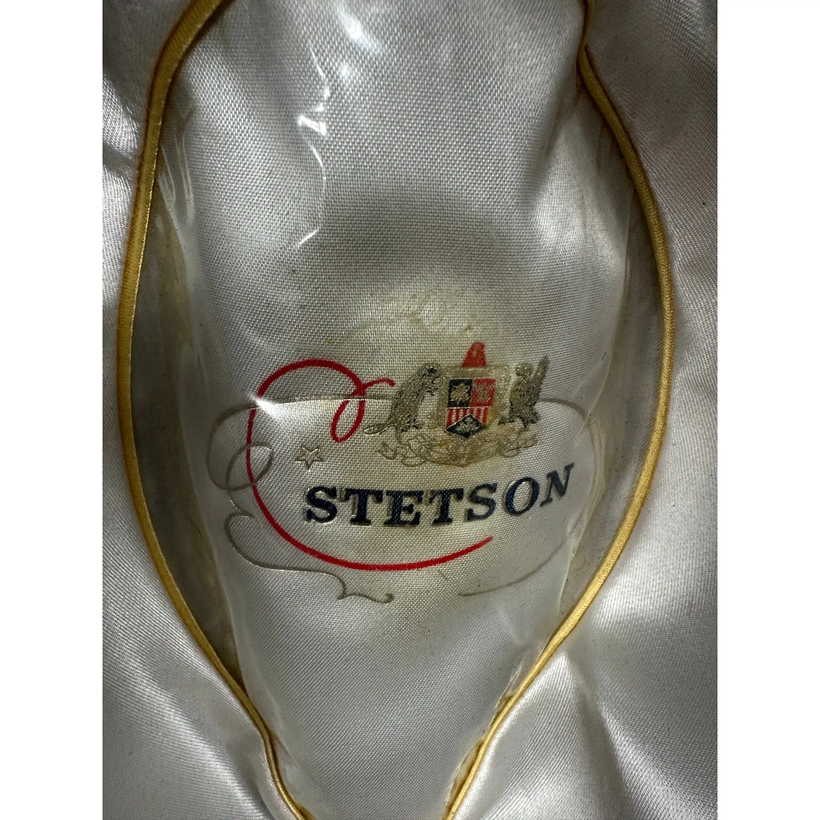 Vtg  Stetson Twenty Homburg  sz 7 1/8 Long Oval Gray   Hat Box 19560s