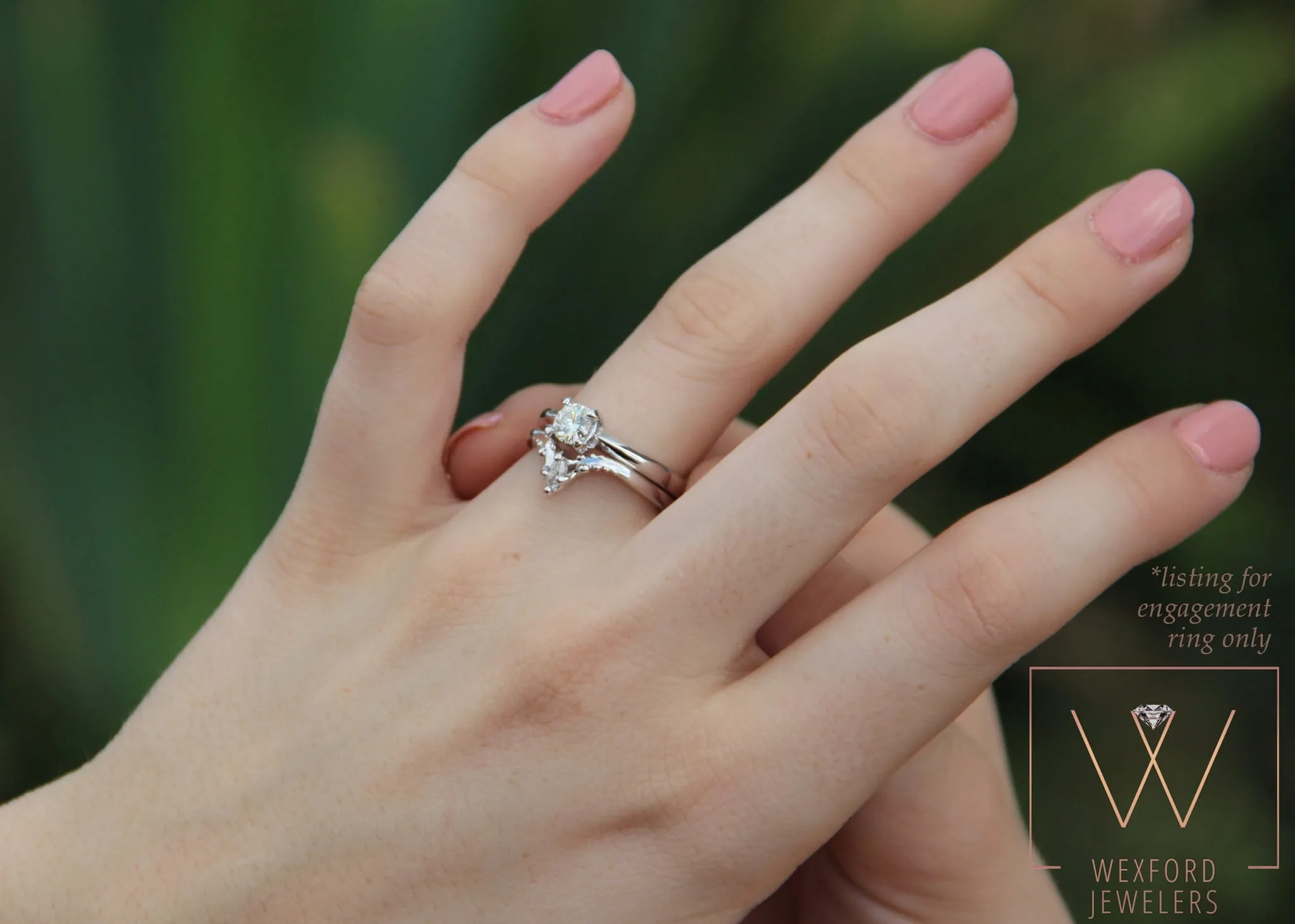 White Gold Diamond Solitaire Engagement Ring, Wexford Standard Slimline