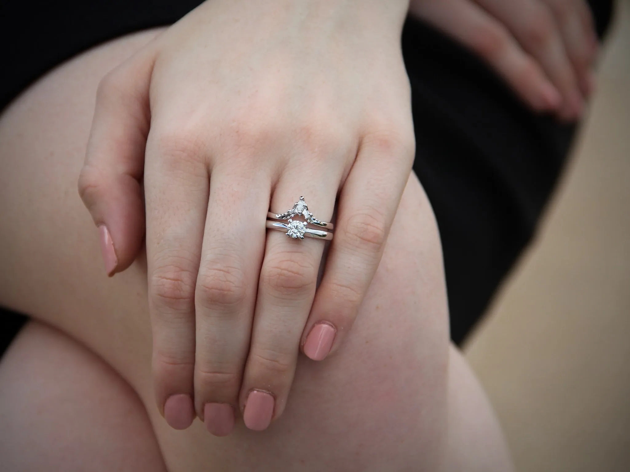 White Gold Diamond Solitaire Engagement Ring, Wexford Standard Slimline
