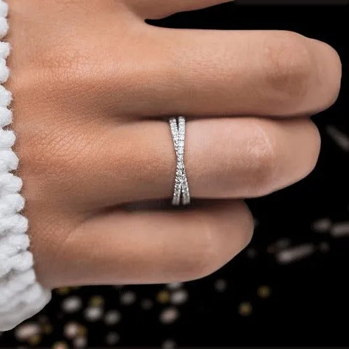 Women's 4PC Stackable Wedding Band Set